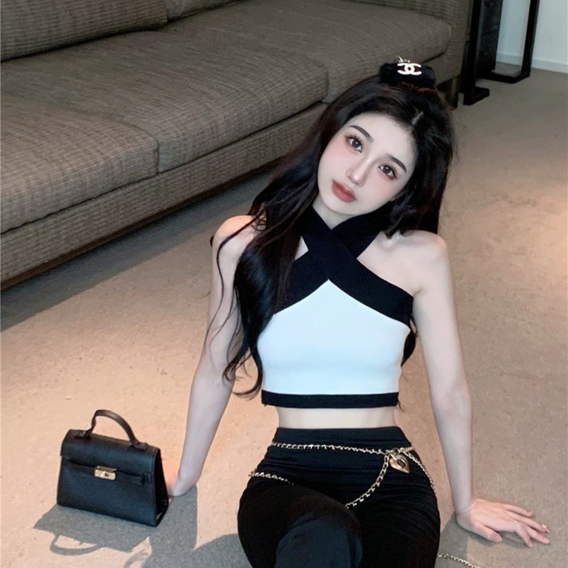 WANG JIAO ZHAN Thời trang nữ sexy áo không tay