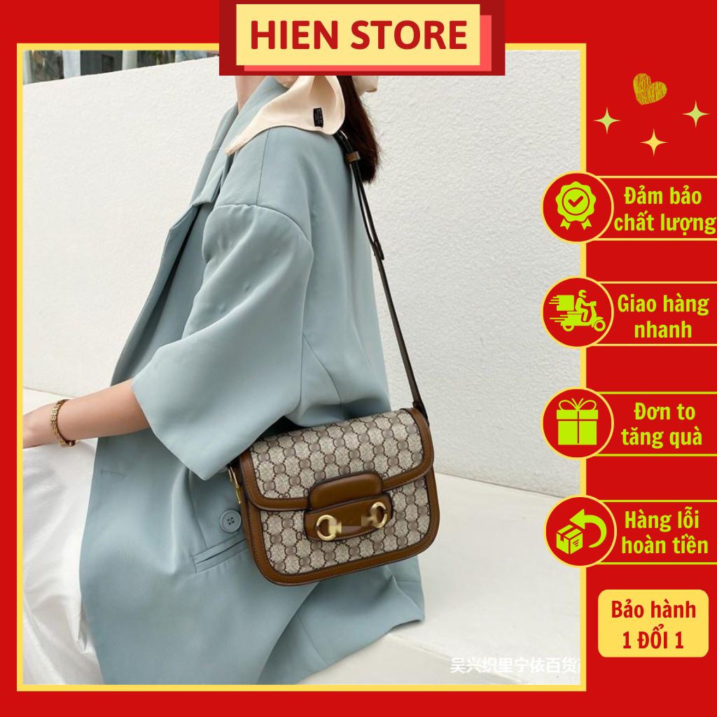 Túi sách nữ ( HOT TREND ) túi đeo chéo viền Nâu hồ ngọc hà siêu hot fx098 @₫!