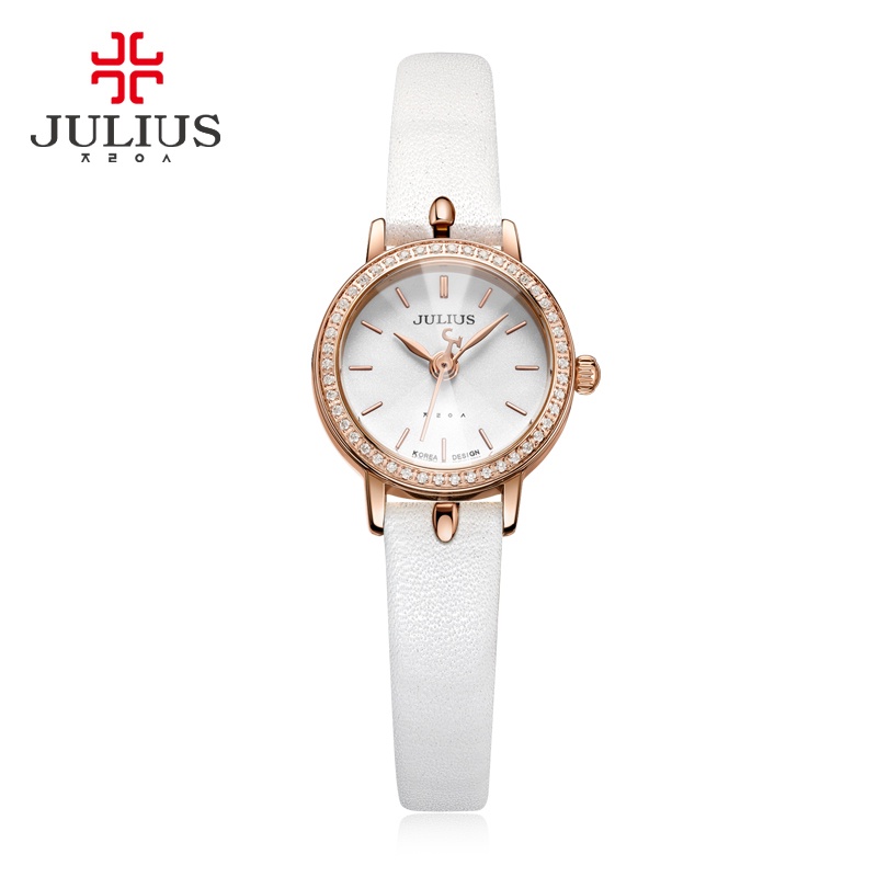 Julius Đồng Hồ Đeo Tay Chống Thấm Nước Đính Kim Cương Giả Phong Cách retro Dành Cho Nữ 966 * & & -
