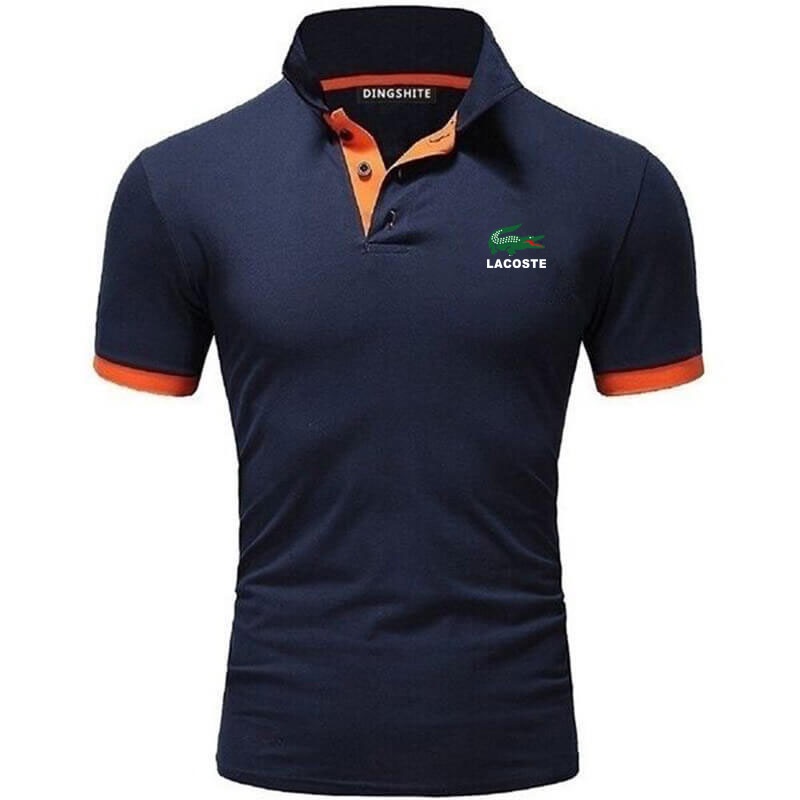 Lacoste Áo polo Tay Ngắn Màu Trơn Thời Trang Cho Nam M-4Xl 0111