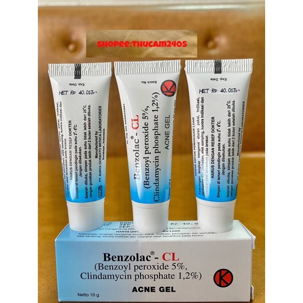 Kem Gel Benzolac CL bôi mụn, thâm  mụn
