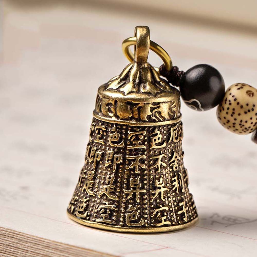Phụ kiện treo xe hơi hình chiếc chuông bằng đồng thau mang lại may mắn tài lộc an toàn