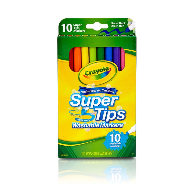 Bộ bút lông 10 màu Crayola Supertips Washable Marker