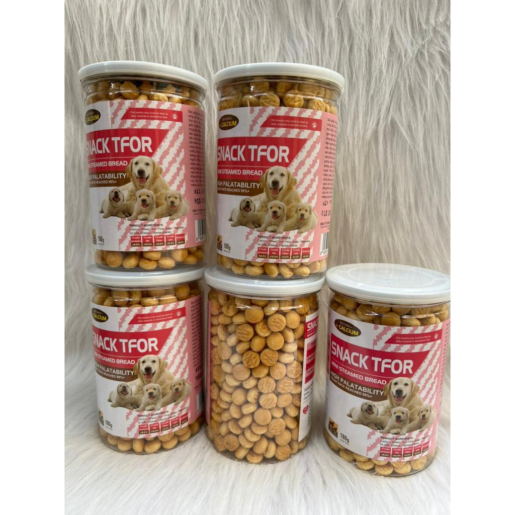Bánh thưởng huấn luyện cho chó, Bánh thưởng Snack Tfor Hộp 180g