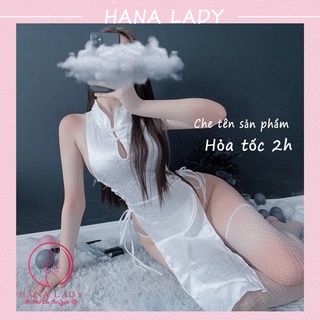Cosplay sexy đồ ngủ quyến rũ sườn xám xẻ tà đan dây hông gợi cảm CP234