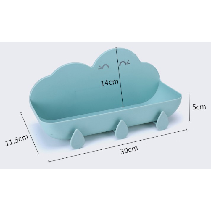 Kệ Nhà Tắm Đám Mây Mẫu Mới Kệ Để Đồ Dán Tường Siêu Chắc