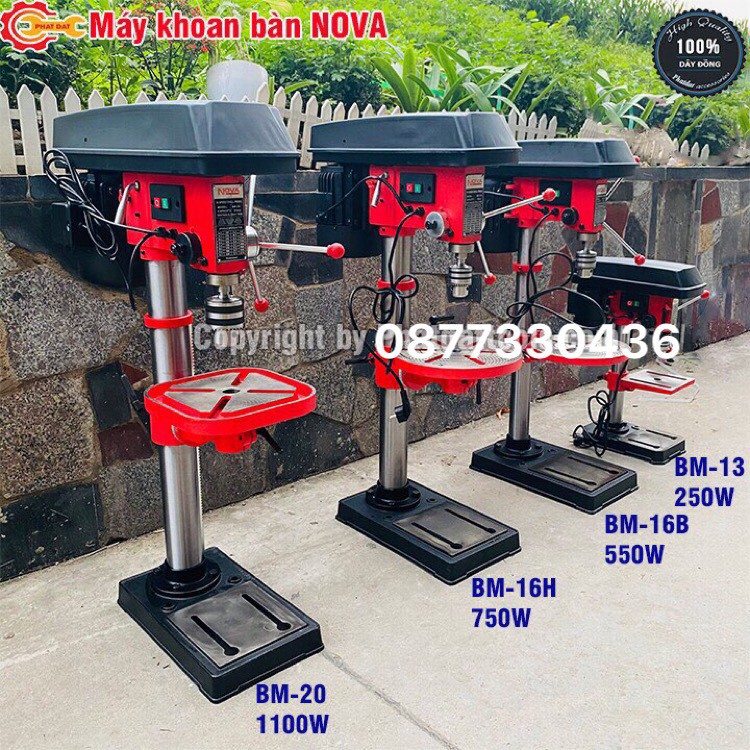 Máy khoan bàn cao cấp NOVA BM-16B vô cùng tiện dụng