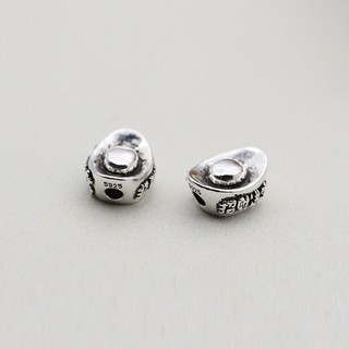 Phụ kiện Charm S925 Thỏi vàng xỏ(lớn)