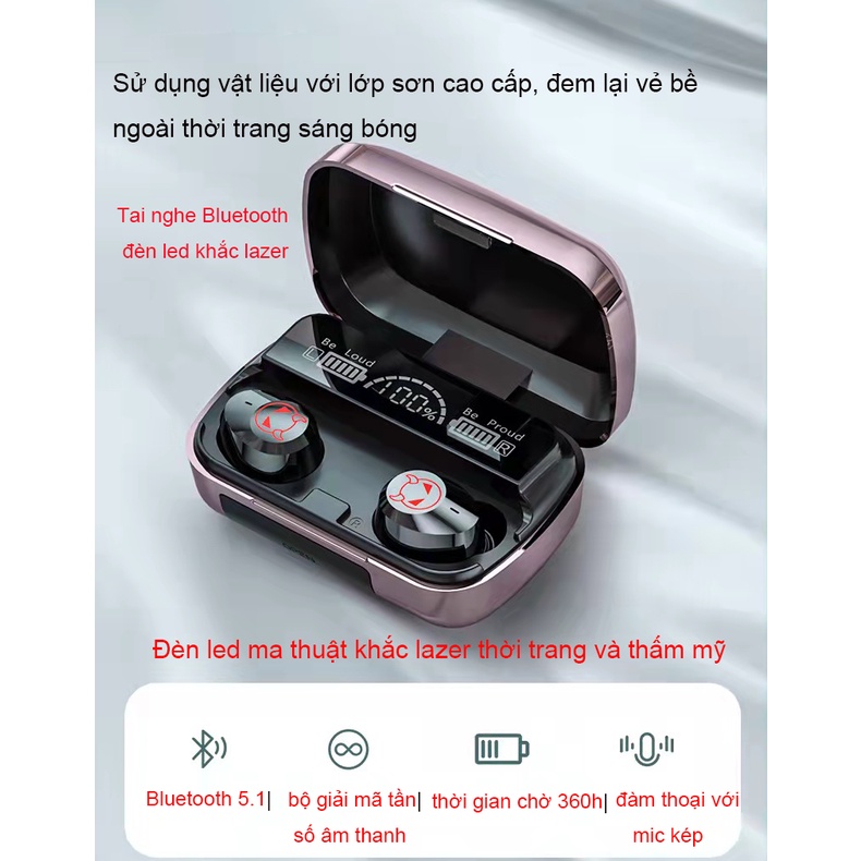 tai nghe Bluetooth 5.1/bluetoot/bluetooh không dây gaming táo ko dây cho Samsung xiaomi táo Android laptop#23