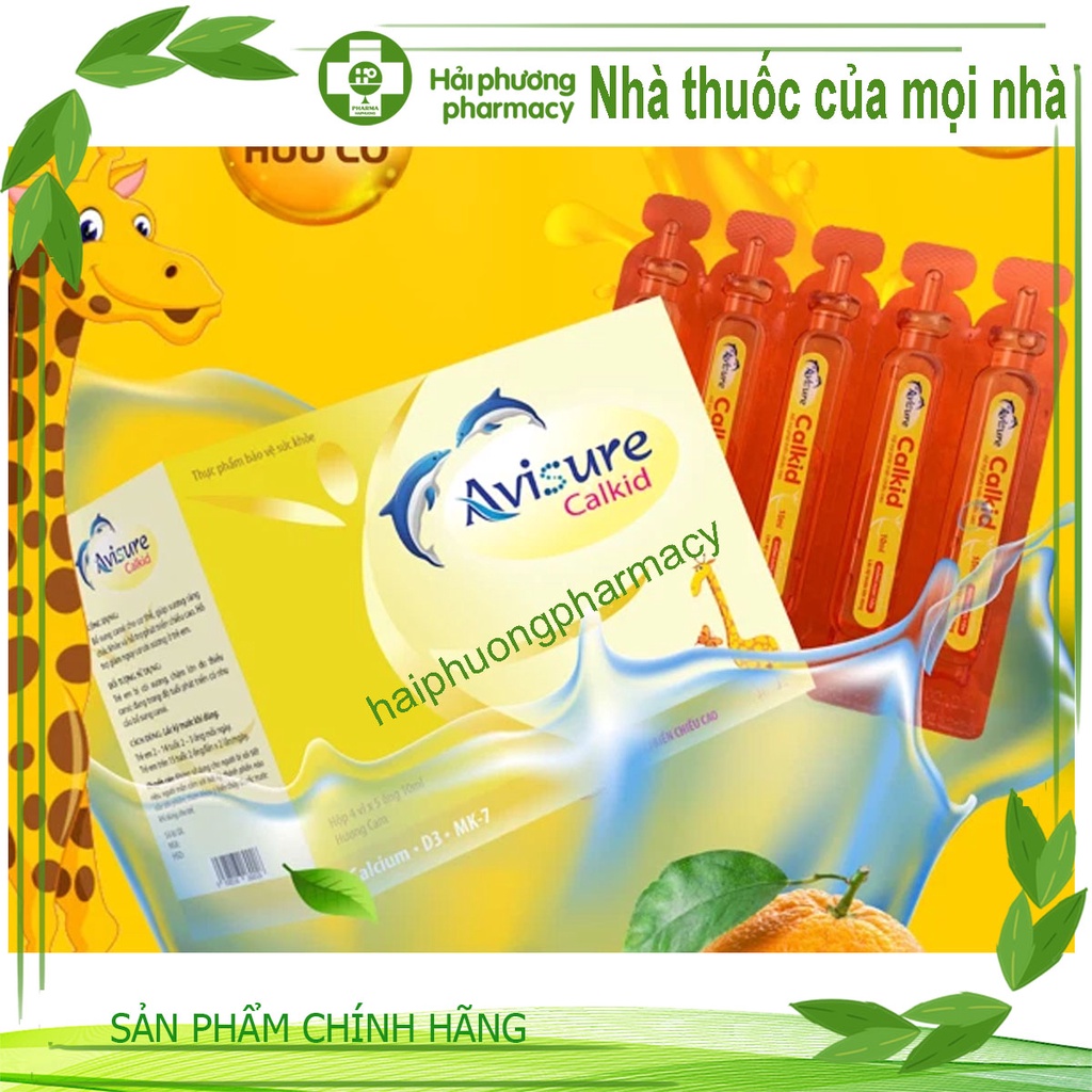 Avisure Calkid - Canxi nano cho trẻ (Hộp 30 ống)- CANXI GIÚP TRẺ TĂNG CHIỀU CAO
