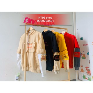 <FREE SHIP> ÁO HOODIE NỈ NGOẠI BAO ĐẸP, BAO CHẤT,PHỐI TAY RÁCH(NT96)