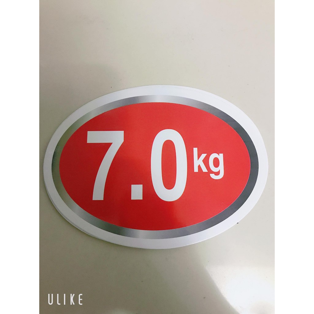 Miếng Dán/Tem Dán KG Cho Các Loại Máy Giặt