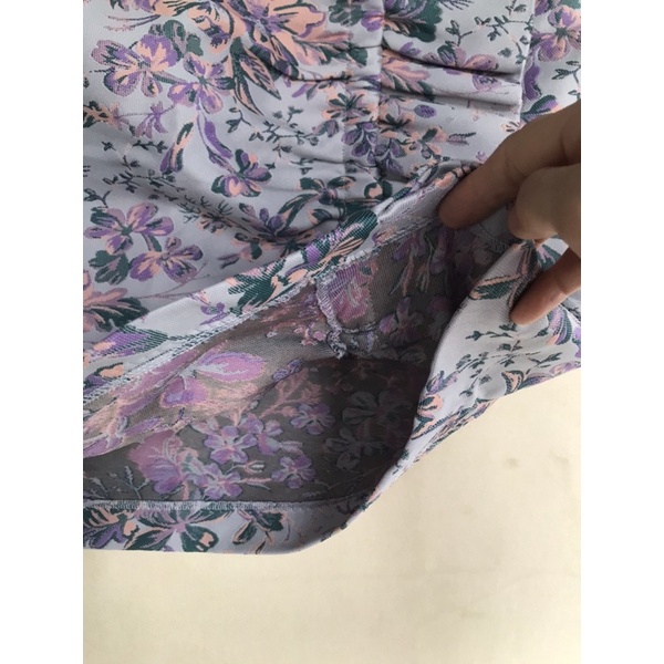Set Đồ Zara hoa Tím sz S, new 99%