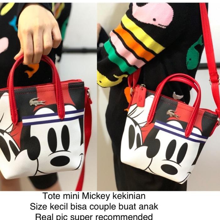 Mới!! Mới Túi đeo chéo Mini hình chuột Mickey Jamjo Batam Lacoste nhập khẩu Z262 Premium 00