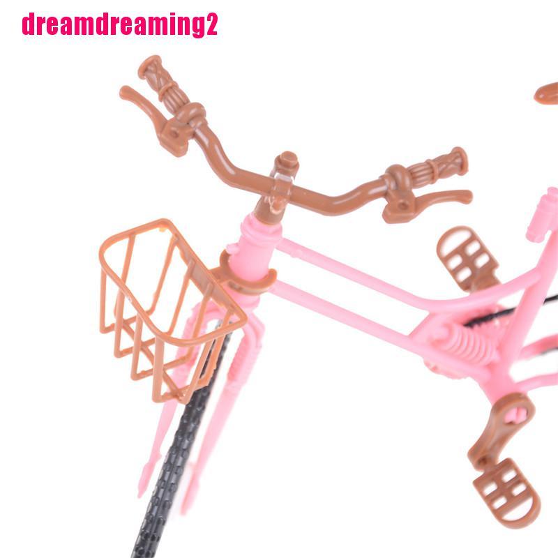 Mô Hình Xe Đạp Màu Hồng Có Thể Tháo Rời Cho Búp Bê
