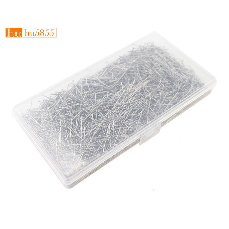 Set 2000 Ghim Đầu Thẳng 1inch Bằng satin Chuyên Dụng Cho May Vá / Làm Đồ Trang Sức
