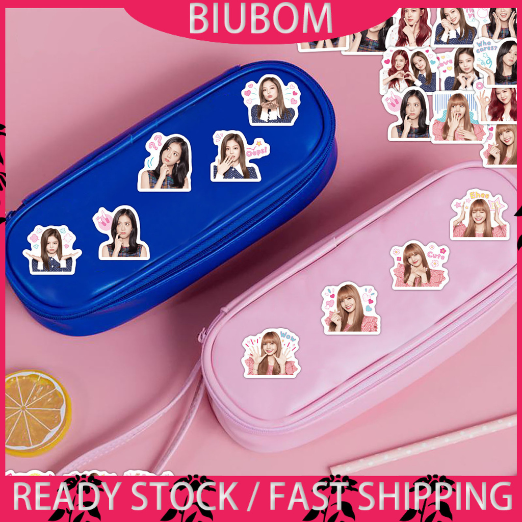 Set 40 Sticker Dán Máy Tính Chống Thấm Nước Hình Nhóm Nhạc Blackpink