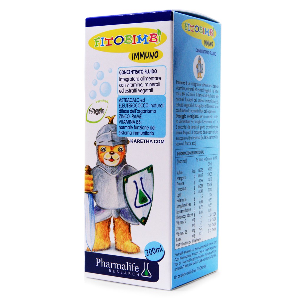 IMMUNO BIMBI- Thảo dược Châu Âu - Tăng cường miễn dịch tự nhiên