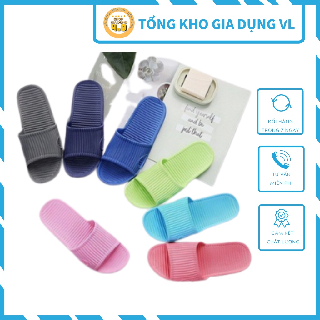 Dép Đi Trong Nhà Dép Cao Su Đi Văn Phòng Nhà Tắm Nguyên Khối DU5 MS2067 Shop Gia Dụng