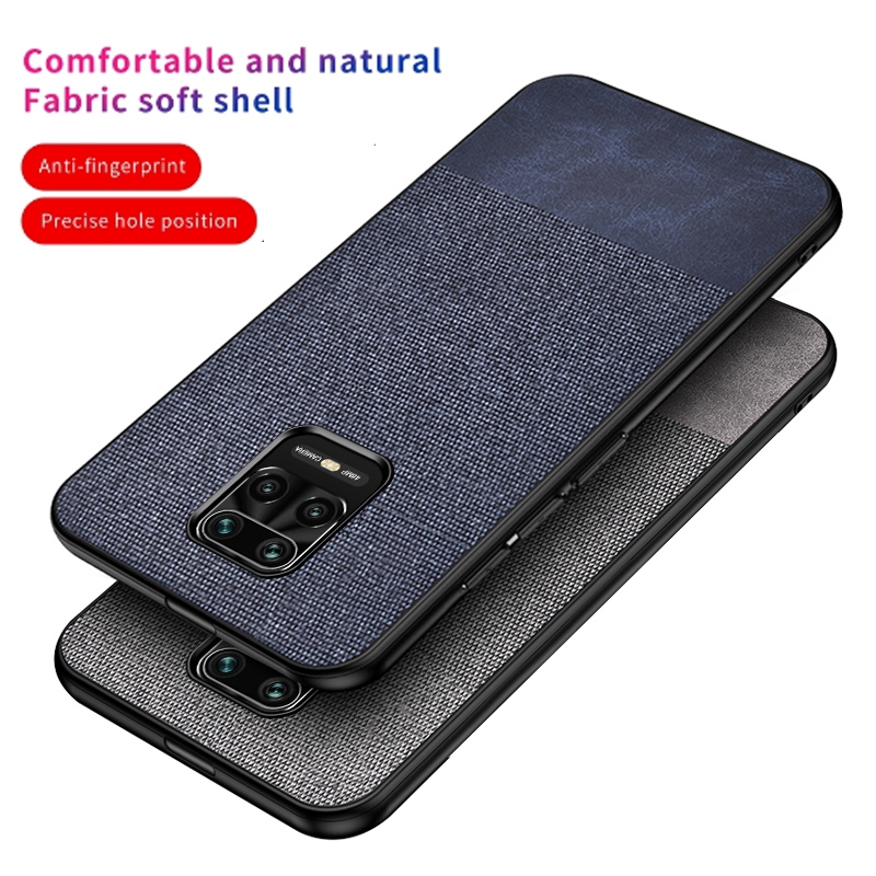 Xiaomi Redmi Note 9S Pro Case Hybrid Cloth Fabric+TPU Soft Ultra Slim Case Cover Free Shipping