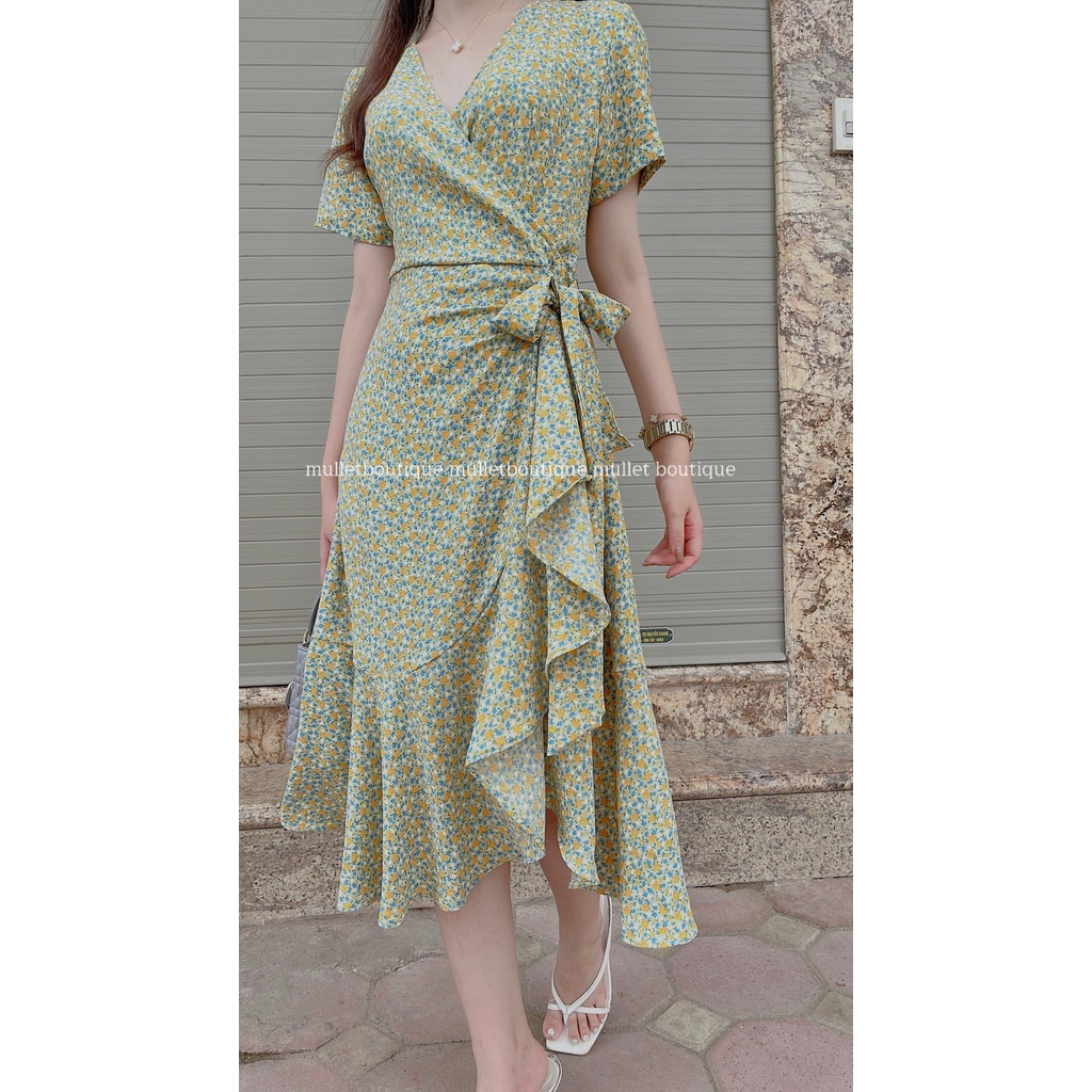 VÁY HOA NHÍ XANH BƠ