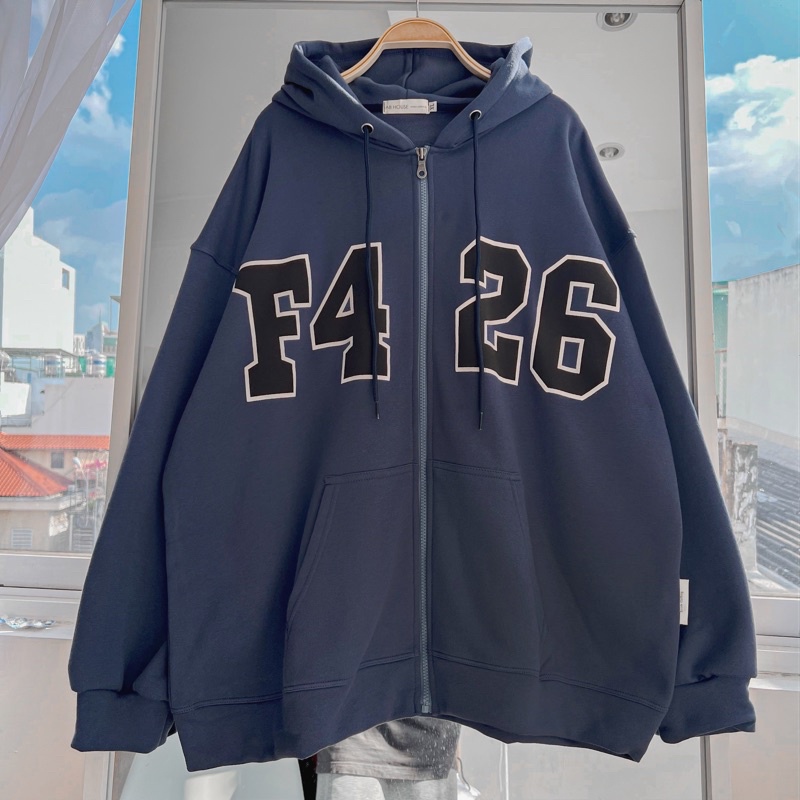 Áo Khoác Nỉ Bông Hoodie Zip F426 Unisex Nam/Nữ (Ảnh Thật/