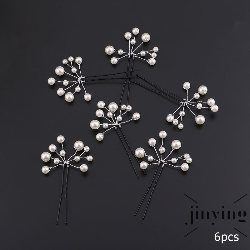 GETNOIVAS Set 6 kẹp tóc hoa thanh lịch cho cô dâu