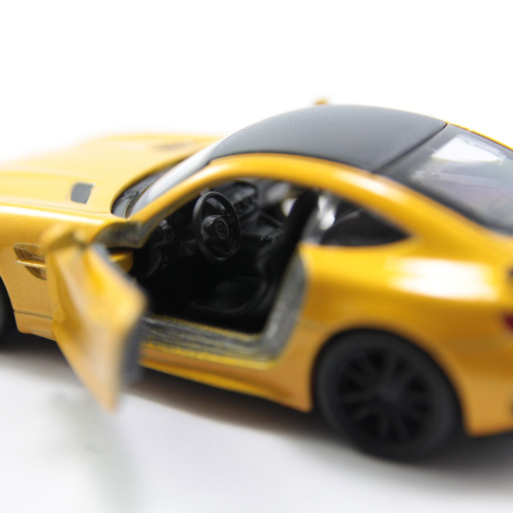 MÔ HÌNH XE XE MÔ HÌNH MERCEDES AMG GTR YELLOW 1:36 WELLY