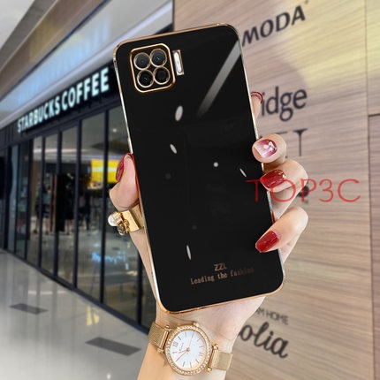 Ốp điện thoại oppo A93 Ốp Điện Thoại Viền Thẳng Thời Trang Sang Trọng Cho OPPO A93 Reno 6Z 5G Reno 7 4G A94 Reno5 Reno6 5G ZB