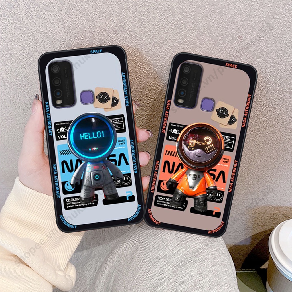 Ốp lưng Vivo Y30 / Y50 hình người máy, robot nasa đáng yêu dễ thương