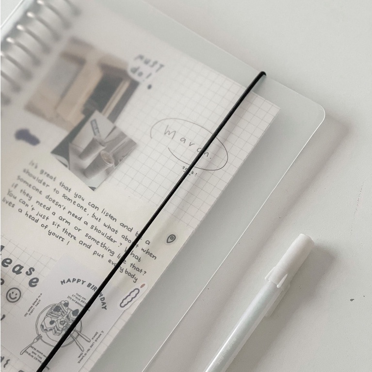 Sổ còng sắt A5 Crabit Someday 20 lỗ, 50 tờ, ruột chấm dotgrid, ruột ô vuông grid ghi chép bullet journal