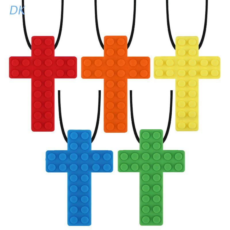 Dk Đồ Chơi Gặm Nướu Bằng Silicone Hình Viên Gạch Dành Cho Trẻ Em Tự Kỷ/ Trẻ Tự Kỷ/ Động Cơ Bước