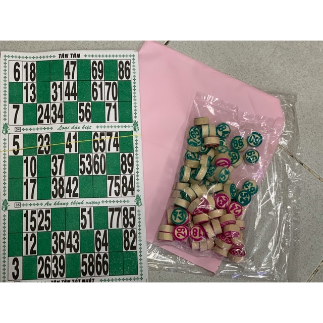 Cờ lô tô số gỗ 90 số