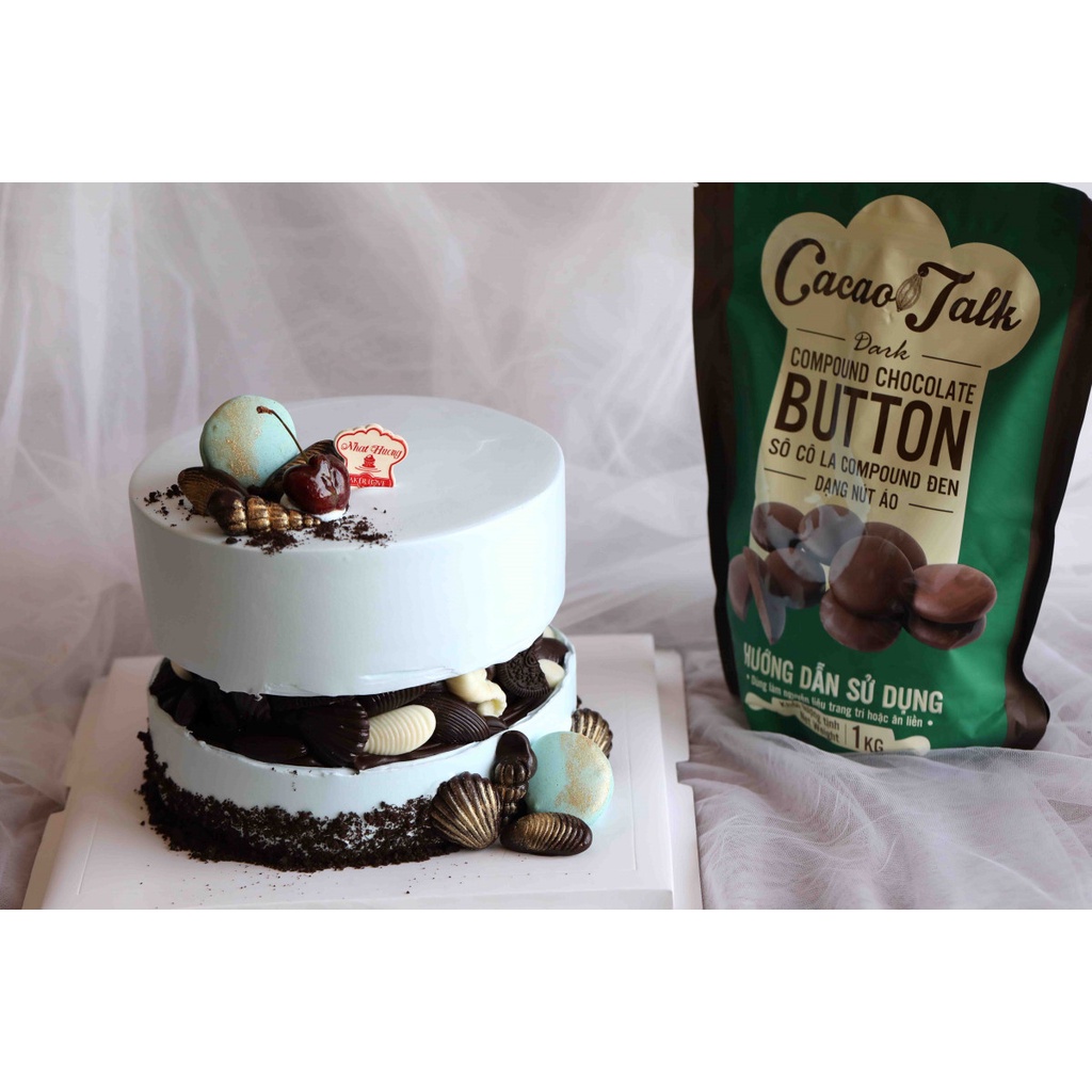 Sô Cô La Compound Đen Dạng Nút Áo Cacao Talk 1kg