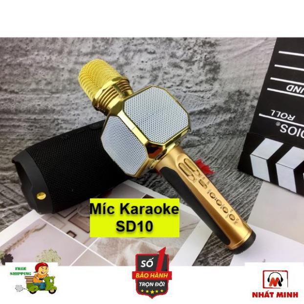 ✅GIÁ RẺ✅ MICRO KARAOKE BLUETOOTH SD10 - ÂM THANH TUYỆT HẢO