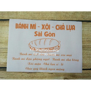 IN GIẤY GÓI BÁNH MÌ