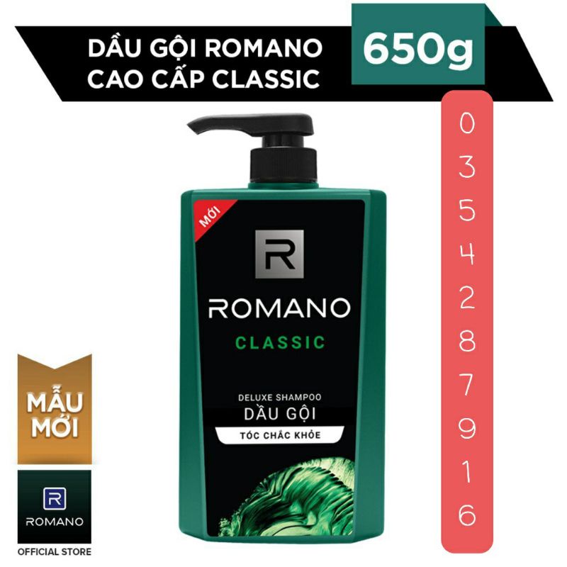 Dầu gội ROMANO 650g