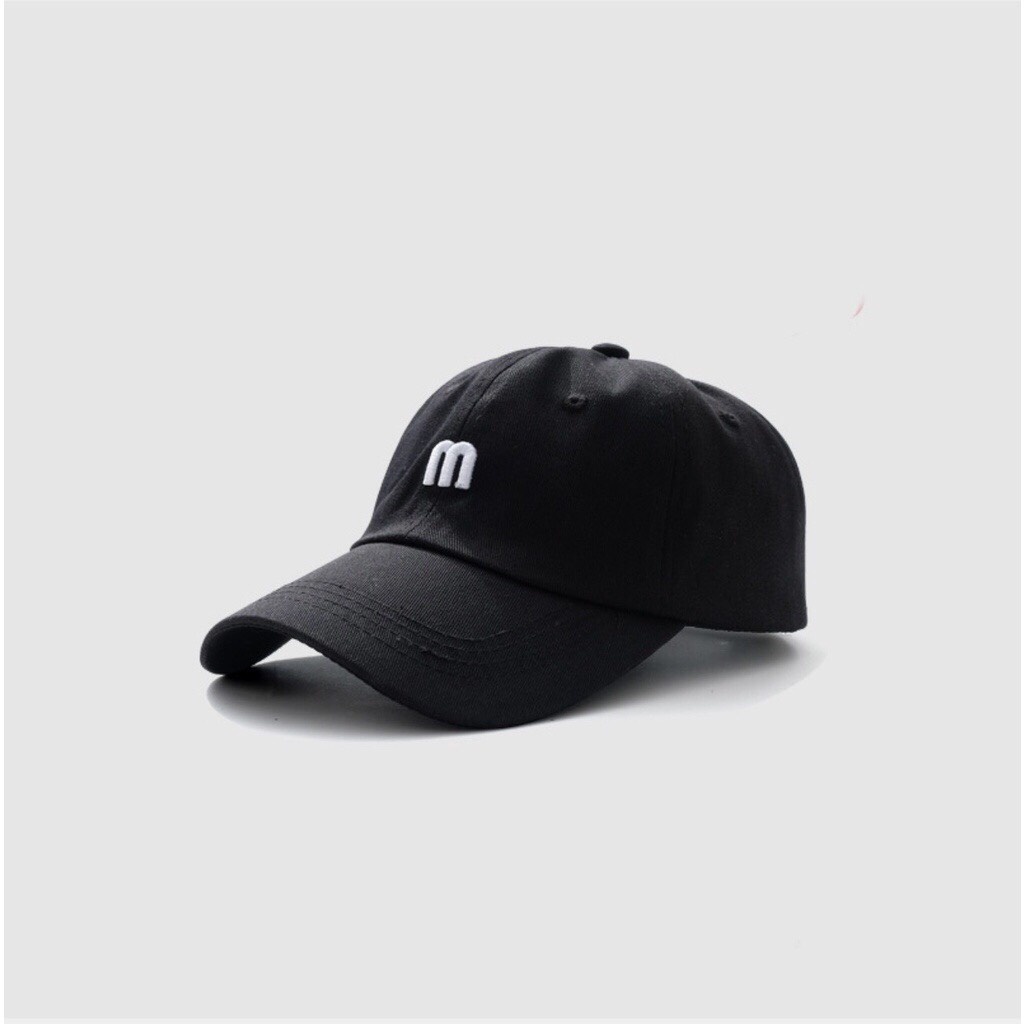 Mũ Lưỡi Trai Chữ M 👒 Nón Kết Nam Nữ Hàn Quốc Thêu Chữ Đa Dạng Phong Cách Ulzzang Form Unisex Đẹp Giá Rẻ SV-27