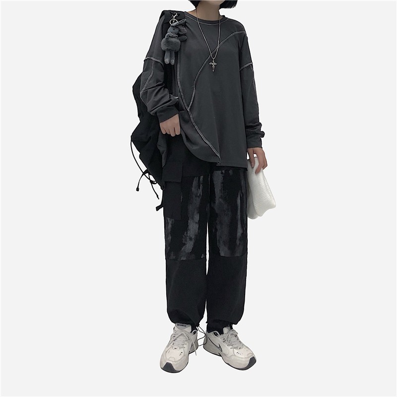 (Q1) Quần joggers mặc được 2 kiểu phối họa tiết ở gối
