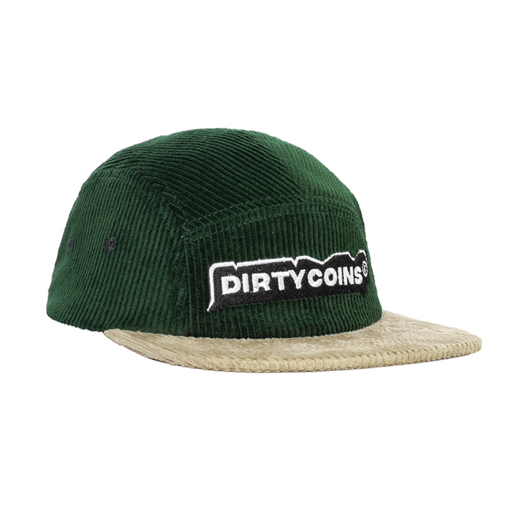 DirtyCoins Nón Corduroy 5 Panels Cap - Green