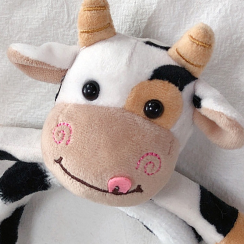 Băng Đô Cài Tóc Hình Bò Sữa Hoạt Hình 3D