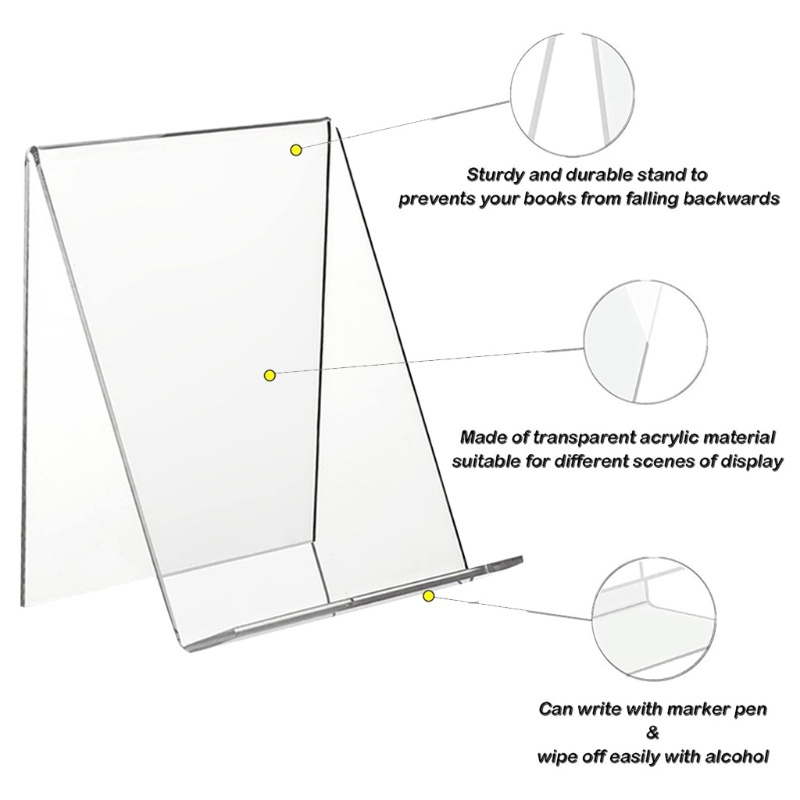 Bộ 5 Giá Đỡ Máy Tính Bảng Bằng Acrylic Trong Suốt Tiện Dụng Cho Vẽ Tranh / Sách Nhạc Nghệ Thuật