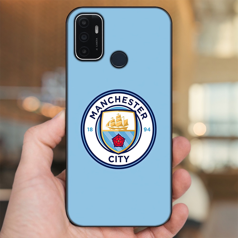 Ốp lưng Oppo A53 viền đen in hình Manchester City MC