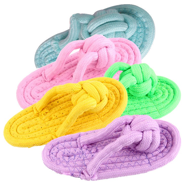 Đồ Chơi Nhai Gặm Dây Thừng Cotton Cao Cấp Cho Chó Mèo