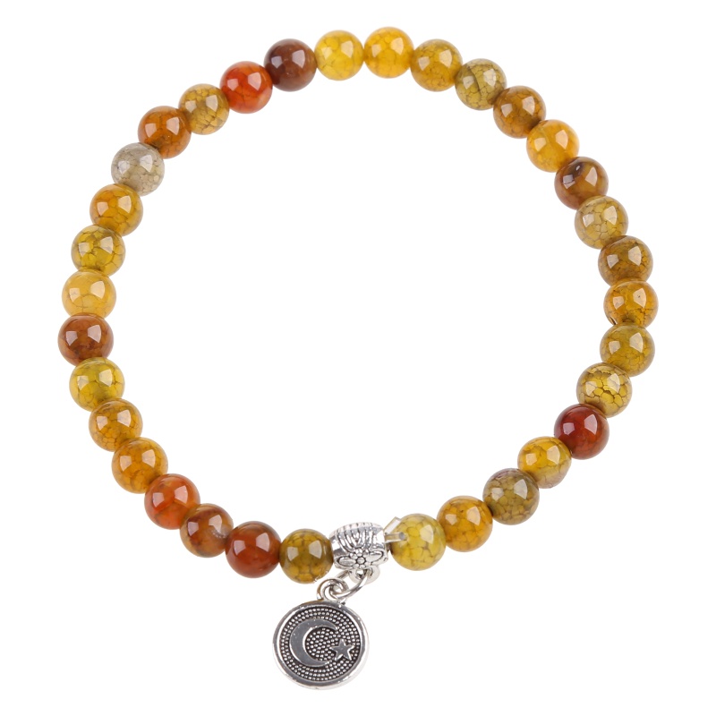 Vòng Tay Chuỗi Hạt 33 Hạt 6mm Phong Cách Hồi Giáo Cho Nam Và Nữ