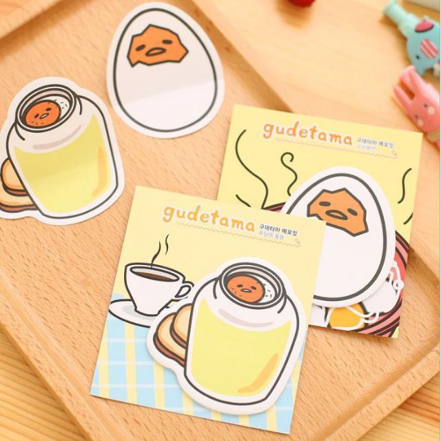 Giấy nhớ hoạt hình siêu đáng yêu - Note dán QUẢ TRỨNG siêu cute - Ghi chú tiện lợi giá rẻ - Văn phòng phẩm xinh