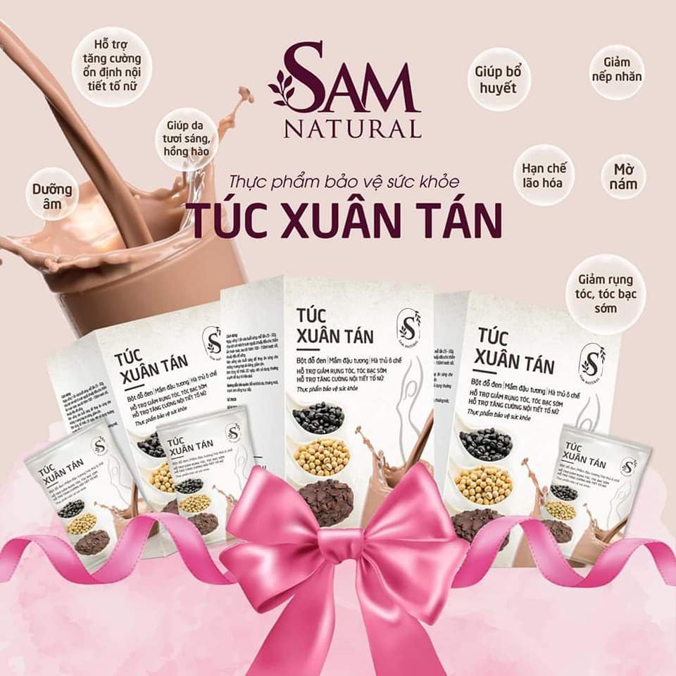 Túc Xuân Tán Sam Natural Tăng Cường Nội Tiết Tố Nữ 100% thảo dược – Hàng chính hãng công ty, Hạn sử dụng 2023