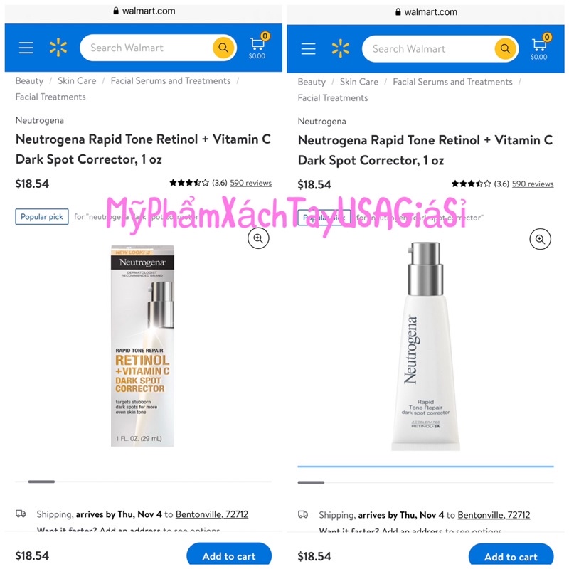 [HàngPháp]Kem Làm Mờ Thâm, Nám Đều Màu Da Neutrogena ‪Rapid Tone Repair Dark Spot Corrector 29ml