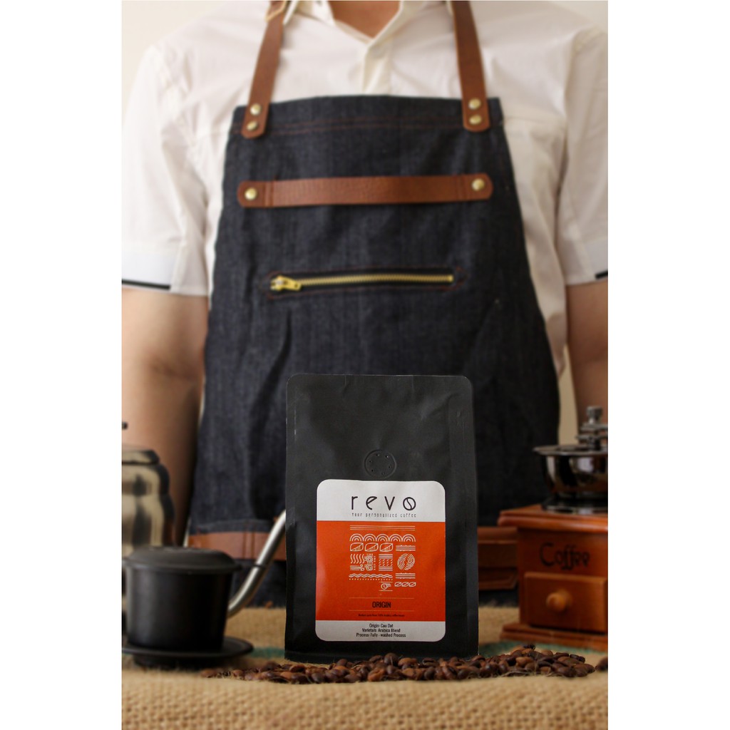 Cà Phê Rang Xay Nguyên Chất Revo Origin - 100% Arabica - Chuyên dùng pha phin - gói 250gr | BigBuy360 - bigbuy360.vn