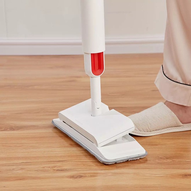 Cây lau nhà kiêm máy quét bụi Deerma Sweep Mop DEM-TB900